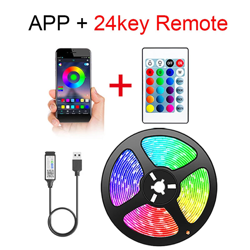 RGB Led TV Lights Led for TV RGB LED Strip Lights Tape Flexible Ribbon for TV Backlight Room Gaming Party Decoration