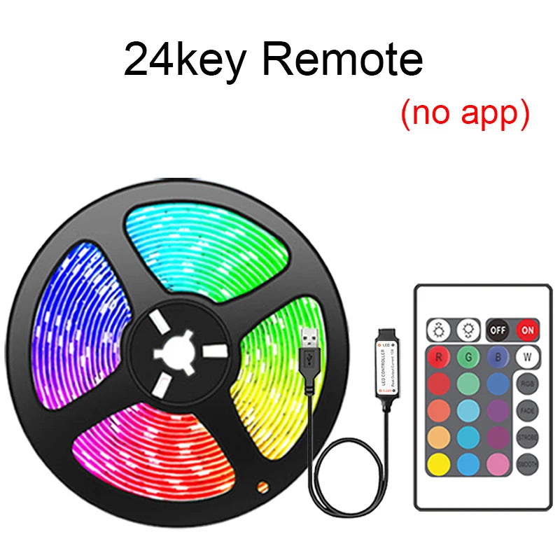 RGB Led TV Lights Led for TV RGB LED Strip Lights Tape Flexible Ribbon for TV Backlight Room Gaming Party Decoration